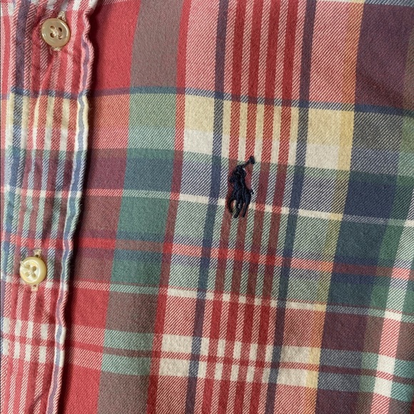 Ralph Lauren plaid button down shirt 3T - Picture 4 of 4